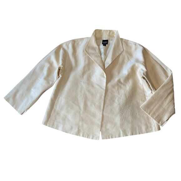 Eileen Fisher Blazer Silk Jacket Minimalist - Picture 4 of 9